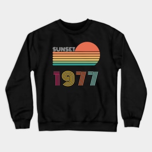 Sunset Retro Vintage 1977 Crewneck Sweatshirt